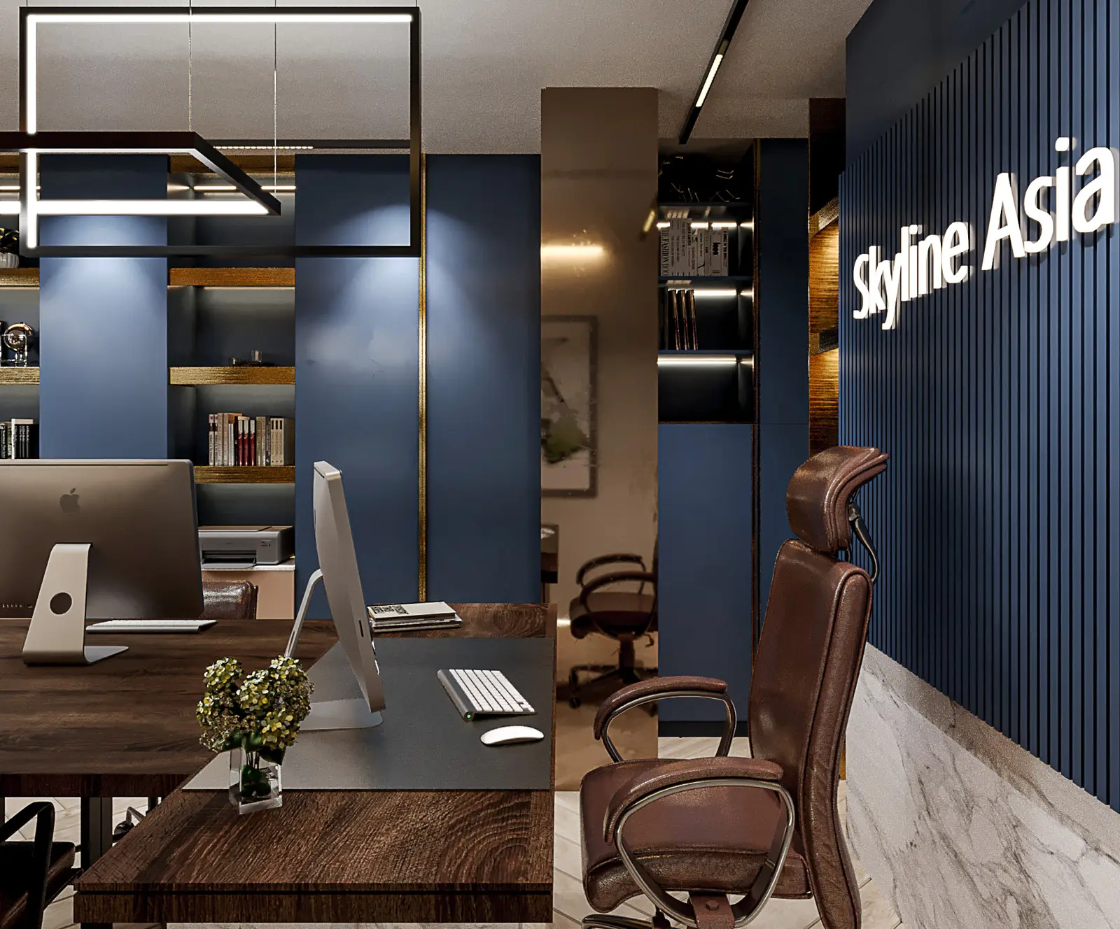 Khu tiếp khách Skyline Asia với nội thất rời